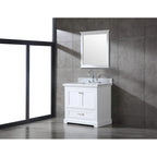 Ensemble de meuble-lavabo en bois massif Mareo 36