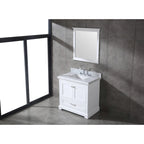 Ensemble de meuble-lavabo en bois massif Mareo 36