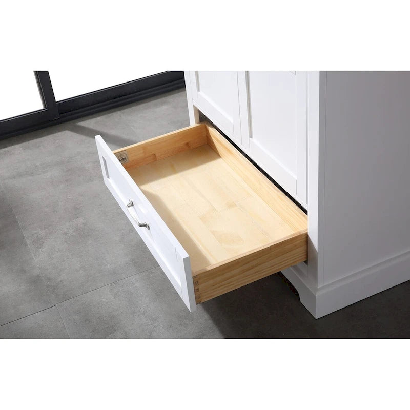 Ensemble de meuble-lavabo en bois massif Mareo 36