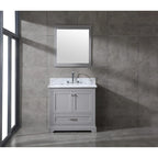 Ensemble de meuble-lavabo en bois massif Mareo 36