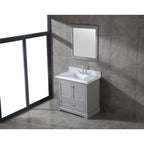 Ensemble de meuble-lavabo en bois massif Mareo 36
