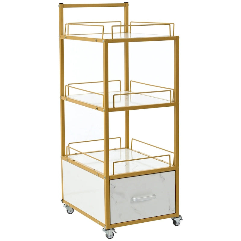 Chariot de rangement pour salon de beauté