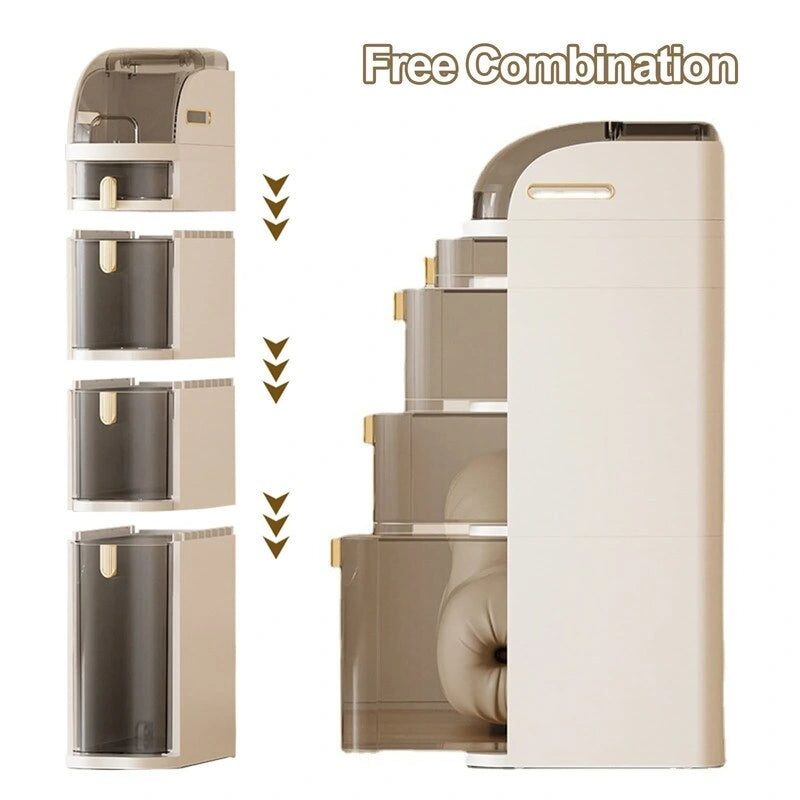 Petit meuble de rangement de salle de bain étanche - 16,14P x 7,09L x 19,69H