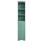 Meuble Colonne de Salle de Bain Autonome avec Tiroir - 34 x 23 x 170 cm (L x l x H)