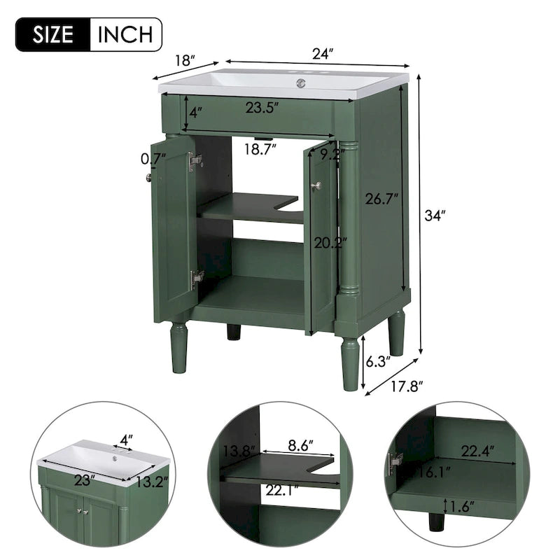 Meuble-lavabo simple vasque
