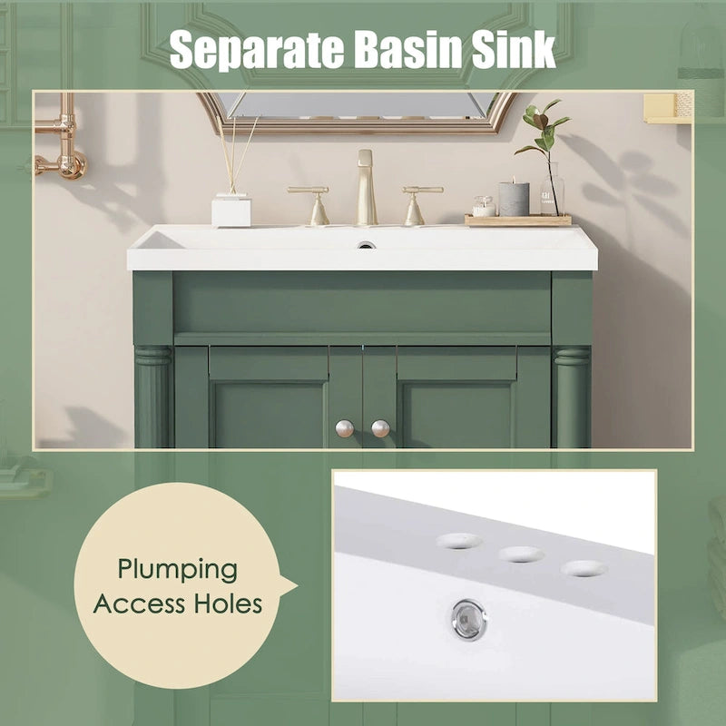 Meuble-lavabo simple vasque