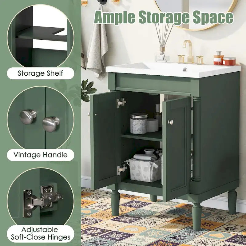 Meuble-lavabo simple vasque