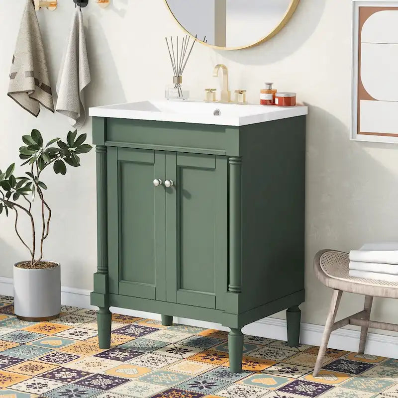 Meuble-lavabo simple vasque
