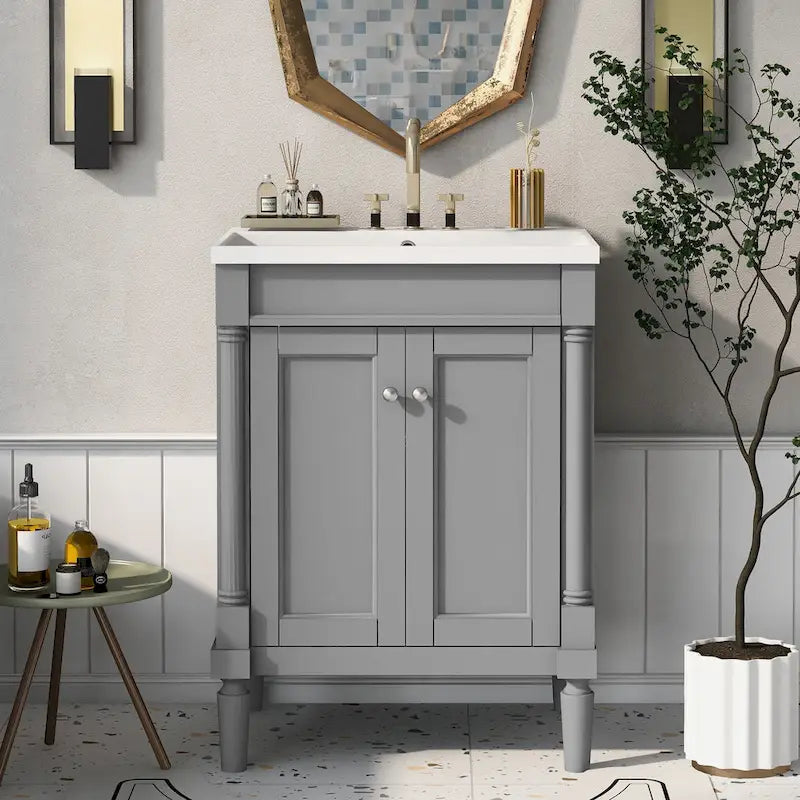 Meuble-lavabo simple vasque