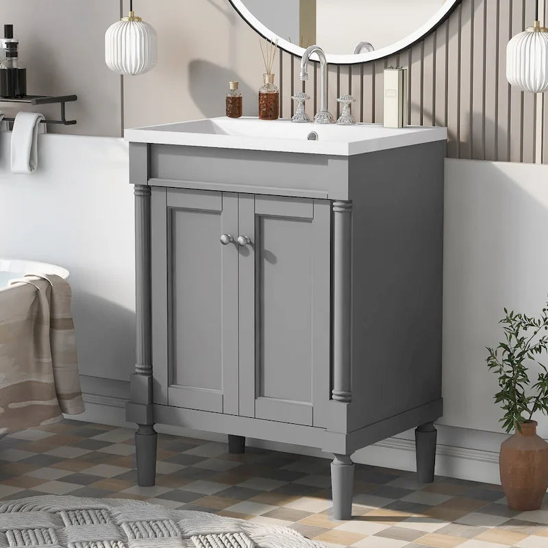 Meuble-lavabo simple vasque