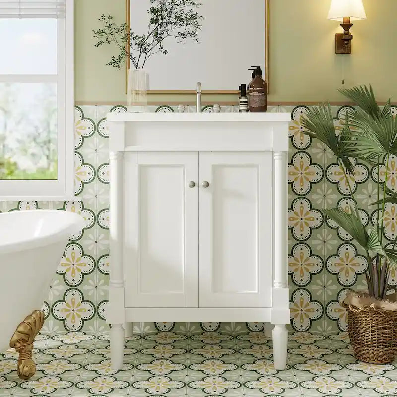 Meuble-lavabo simple vasque