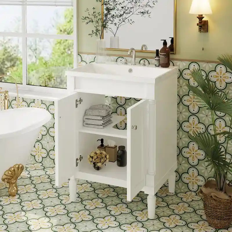 Meuble-lavabo simple vasque