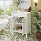 Meuble-lavabo simple vasque