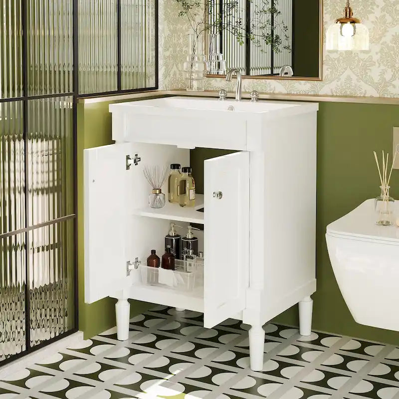 Meuble-lavabo simple vasque