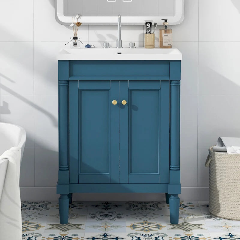 Meuble-lavabo simple vasque