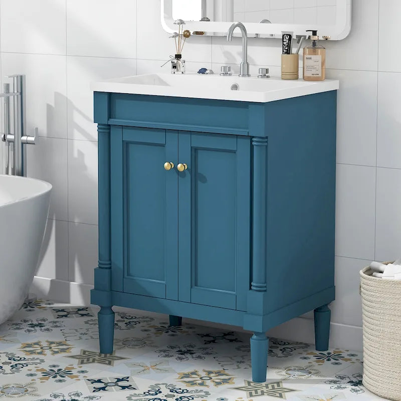 Meuble-lavabo simple vasque