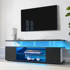 Table console de rangement média centrale avec grand meuble latéral pour salon - 63.00L * 16W * 21H