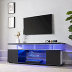 Table console de rangement média centrale avec grand meuble latéral pour salon - 63.00L * 16W * 21H