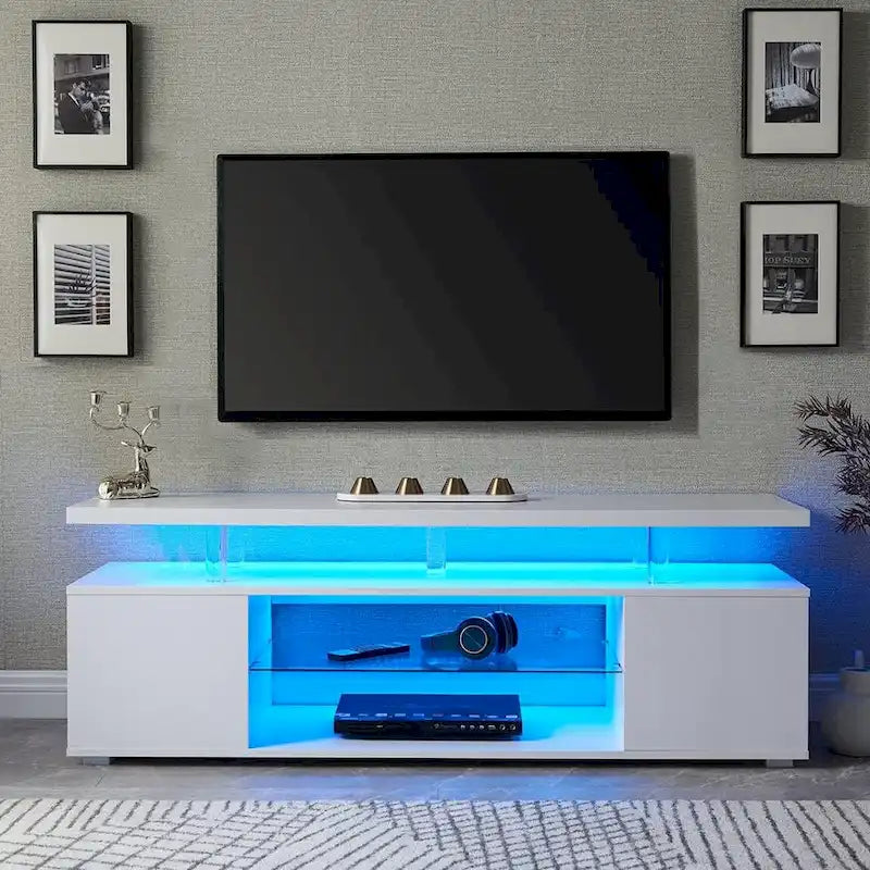 Table console de rangement média centrale avec grand meuble latéral pour salon - 63.00L * 16W * 21H