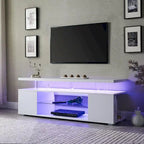 Table console de rangement média centrale avec grand meuble latéral pour salon - 63.00L * 16W * 21H