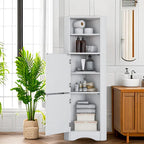 Meuble de rangement de salle de bain 61 H, meuble de salle de bain sur pied avec rangement ouvert, meuble bas de salle de bain