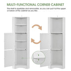 Meuble de rangement de salle de bain 61 H, meuble de salle de bain sur pied avec rangement ouvert, meuble bas de salle de bain