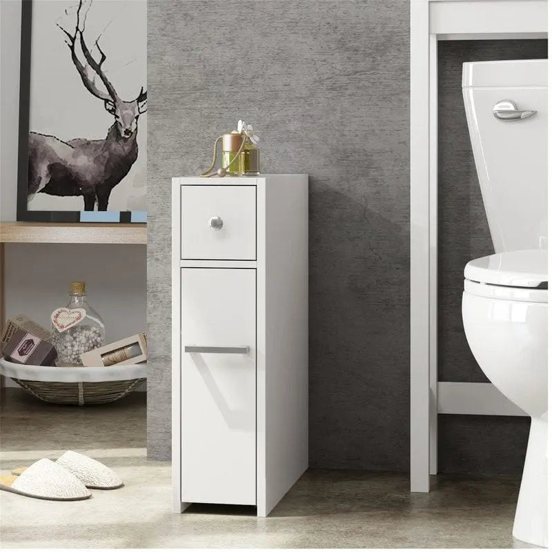 Meuble de rangement étroit pour salle de bain - 19,69P x 6,45L x 22,83H
