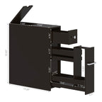 Meuble de rangement étroit pour salle de bain - 19,69P x 6,45L x 22,83H