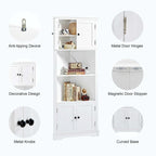 Meuble de rangement haut de salle de bain avec étagère réglable