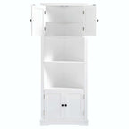 Meuble de rangement haut de salle de bain avec étagère réglable