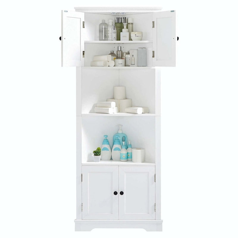 Meuble de rangement haut de salle de bain avec étagère réglable