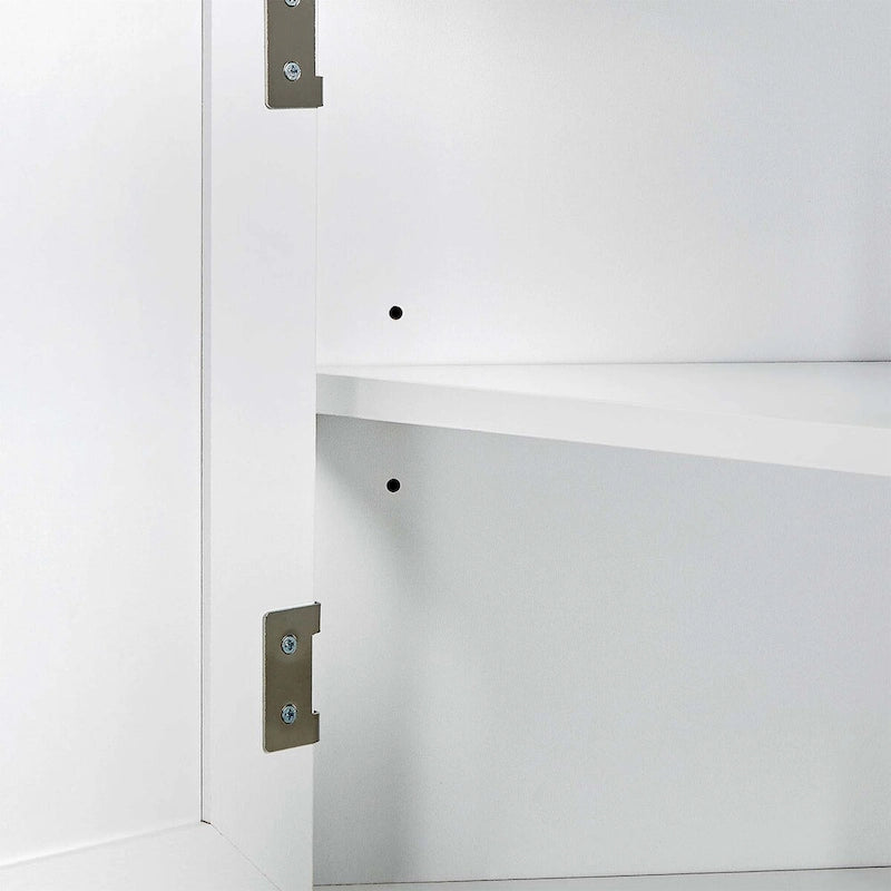 Meuble de rangement haut de salle de bain avec étagère réglable