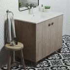 Pur 16.5 Square Wall-Mount Bathroom Sink - Brown