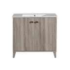 Lavabo mural carré Pur 16,5 - Marron