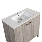 Lavabo mural carré Pur 16,5 - Marron