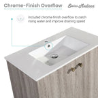 Lavabo mural carré Pur 16,5 - Marron