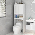 Over-The-Toilet Bathroom Storage Cabinet Organizer