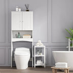 Meuble de rangement de salle de bain au-dessus des toilettes