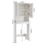 Meuble de rangement de salle de bain au-dessus des toilettes
