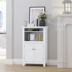 Meuble de salle de bain autoportant avec portes et étagère réglable - 30P x 60L x 94.5H cm