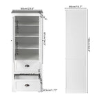 Meuble de salle de bain 2 portes 2 pompes, blanc
