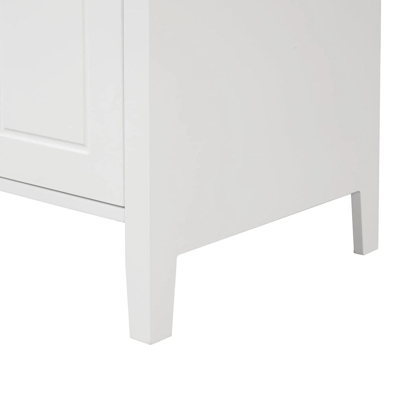 Meuble-lavabo de salle de bain avec deux tiroirs et porte