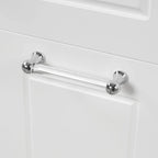 Meuble-lavabo de salle de bain avec deux tiroirs et porte