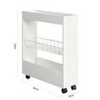 Haotian BZR46-W, Meuble bas de salle de bain avec étagère à 3 niveaux