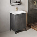Meuble-lavabo Avallon 24 en noir mat