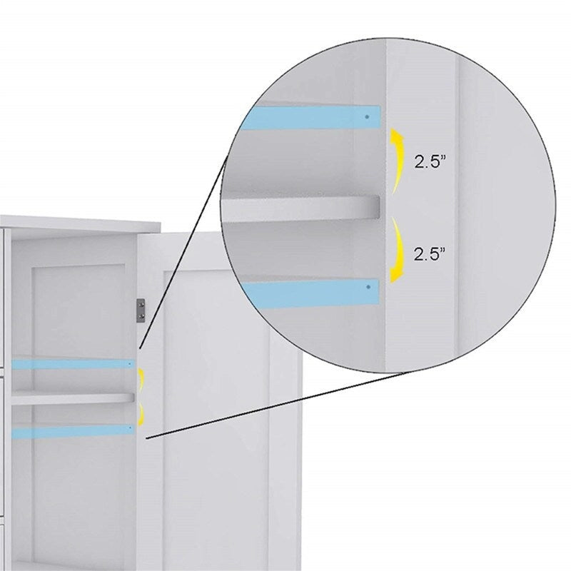 Meuble de Rangement Salle de Bain - 11.81P x 23.62L x 31.89H