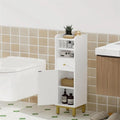 Corner Floor Cabinet with Drawers and Doors - 7.9D x 7.9W x 33.5H