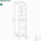 Meuble d'angle avec tiroirs et portes - 20 P x 20 L x 85 H cm
