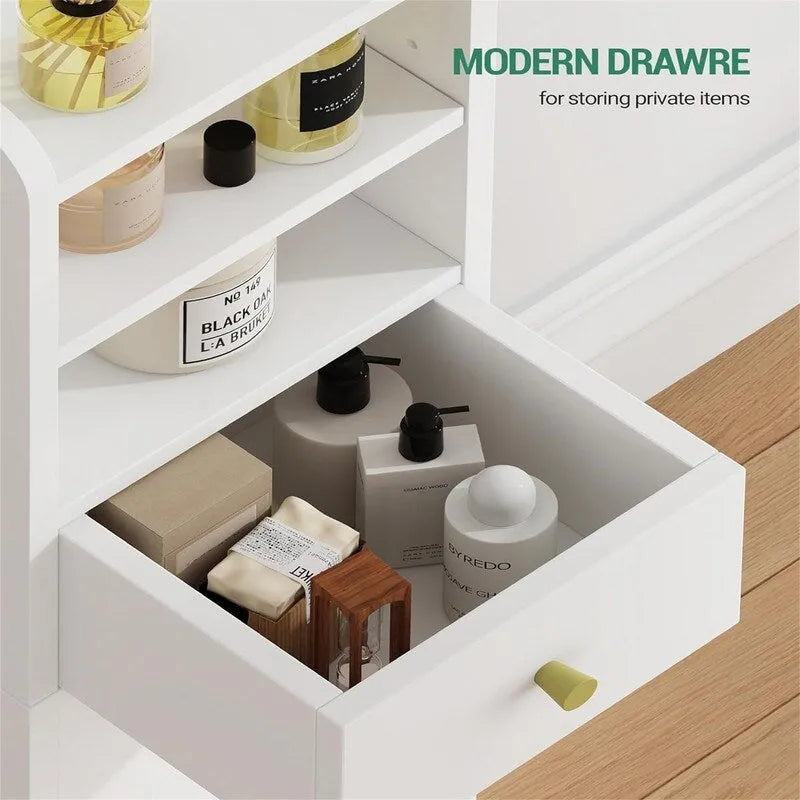 Meuble d'angle avec tiroirs et portes - 20 P x 20 L x 85 H cm