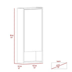 Armoire à pharmacie Irvine, une étagère extérieure, finition blanche, haute qualité et durable